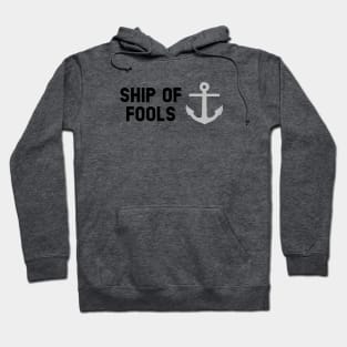 Ship Of Fools, black silver Hoodie